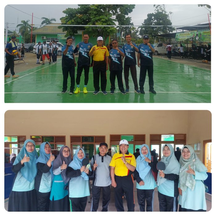 Tim Putra MAN 1 Batang Hari Turun di Voli dan Tenis Meja HAB ke-80