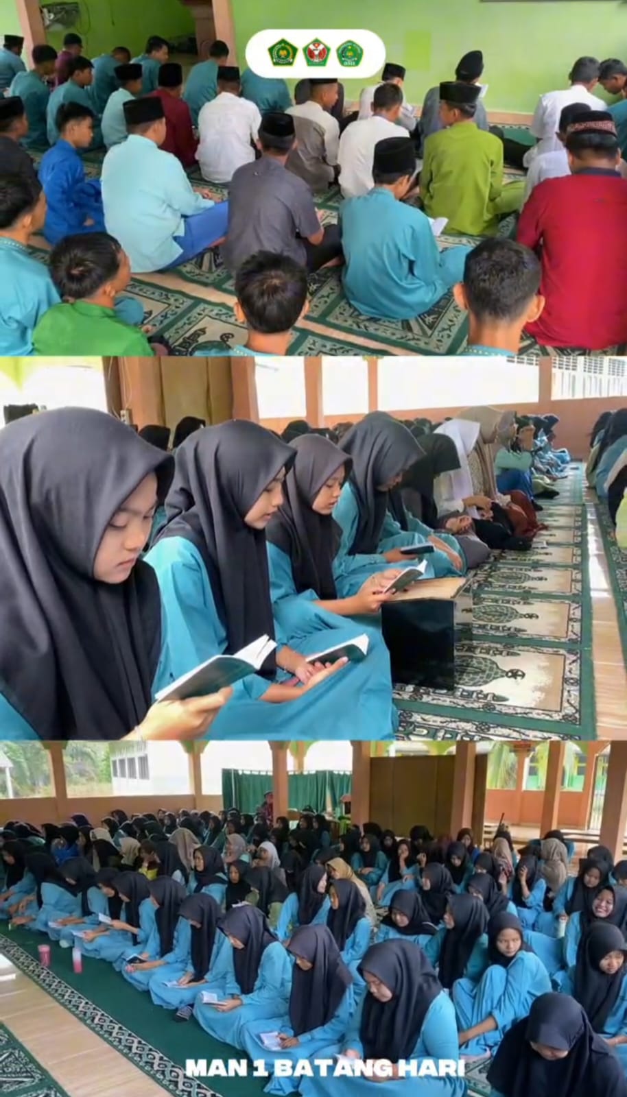 Pembacaan Surat Al Kahfi dan Tahfiz Juz 30 Warnai Kegiatan Keagamaan Pagi di MAN 1 Batang Hari