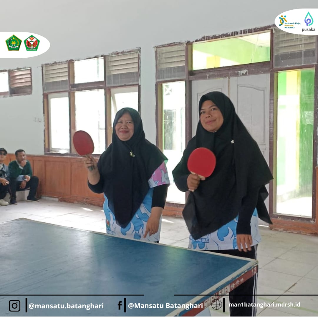 MAN 1 Batang Hari Sabet Juara 1 Tenis Meja Putri, Walaupun