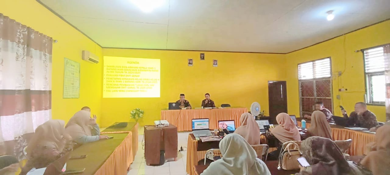 Rapat Kenaikan Kelas MAN 1 Batang Hari Bahas Evaluasi Semester dan Persiapan Tahun Ajaran Baru