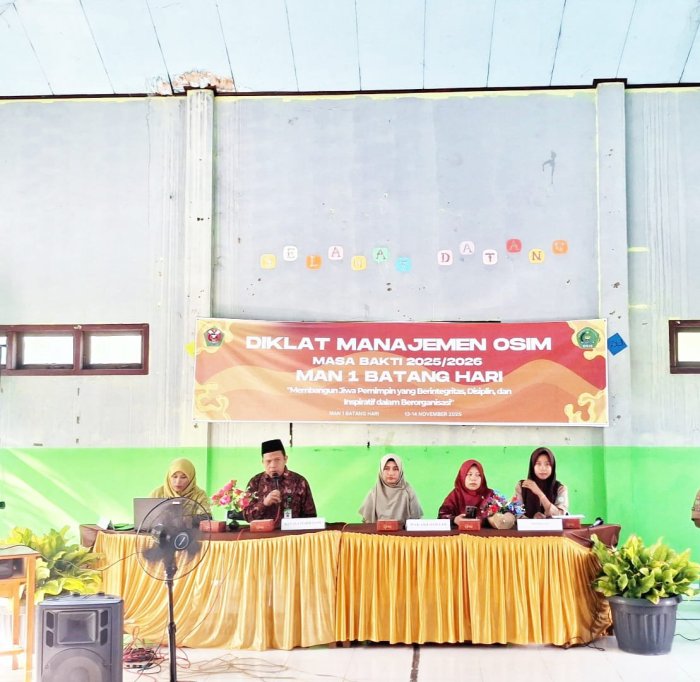 Diklat Manajemen OSIM MAN 1 Batanghari Dimulai
