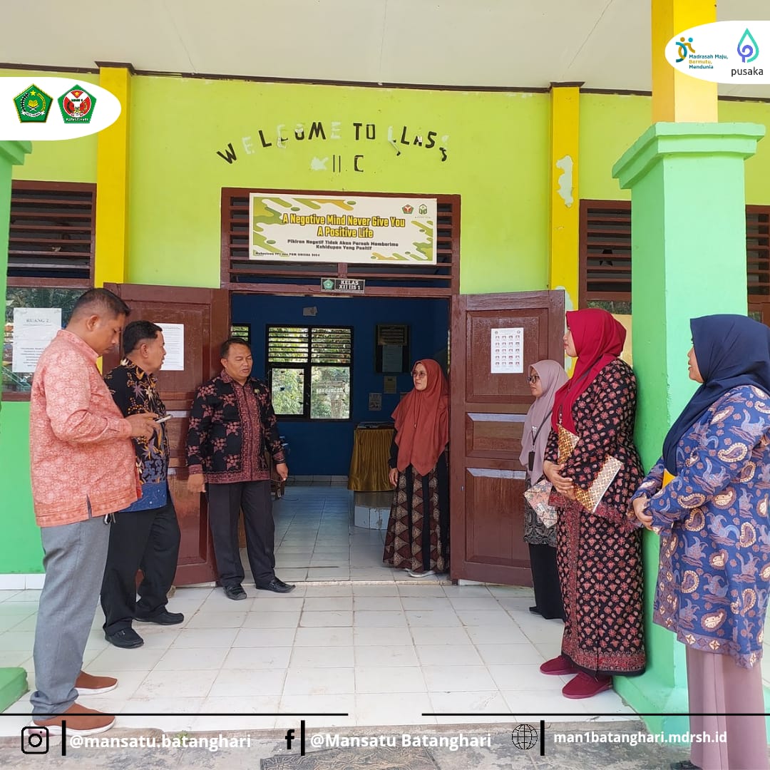 Tim Monev Penmad Kantor Kementerian Agama Kabupaten Batang Hari Kunjungi MAN 1 Batang Hari dalam Rangka Monitoring Ujian Madrasah