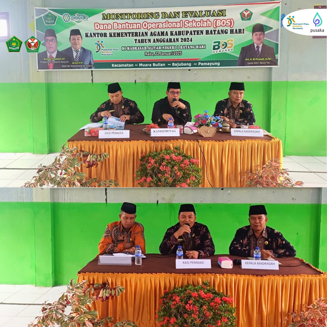Kemenag Batang Hari Gelar Monev Dana BOS 2024, MAN 1 Batang Hari jadi Tuan Rumah