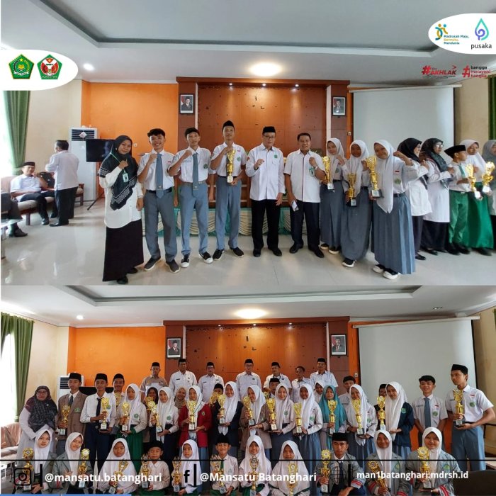 Pemberian Hadiah Pemenang Olimpiade Madrasah Indonesia Tingkat MI, MTS, dan MA di Aula PLHUT Kantor Kemenag Batang Hari Pemberian Hadiah Pemenang Olimpiade Madrasah Indonesia Tingkat MI, MTS, dan MA di Aula PLHUT Kantor Kemenag Batang Hari