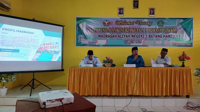 Optimalisasi Mutu Madrasah,Tim Pengawas Gelar PKKM di MAN 1 Batang Hari