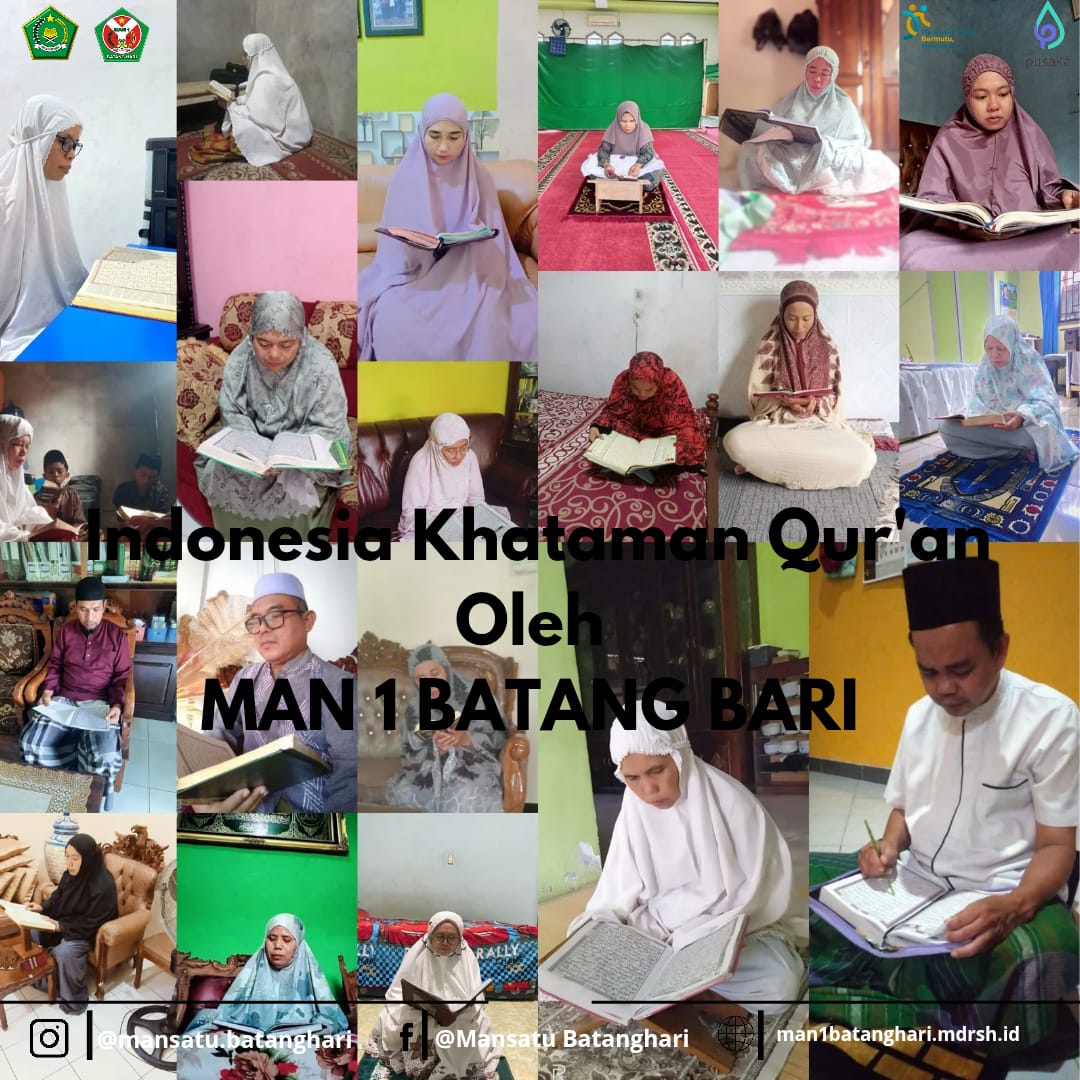 MAN 1 Batanghari Sukses Khatamkan Al-Quran Dua Kali dalam Program Nasional Indonesia Khataman Al-Quran