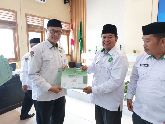 Kepala MAN 1 Batang Hari Ikuti Rakor Pendidikan Madrasah dan Terima Penghargaan PKKM