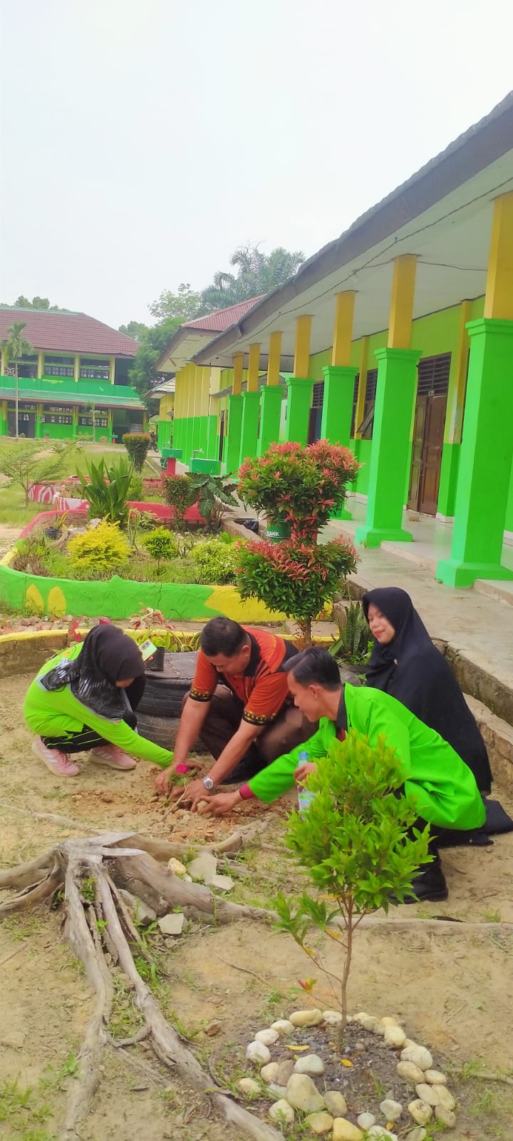 Penanaman Pohon dalam Rangka HUT Ke-31 MAN 1 Batanghari