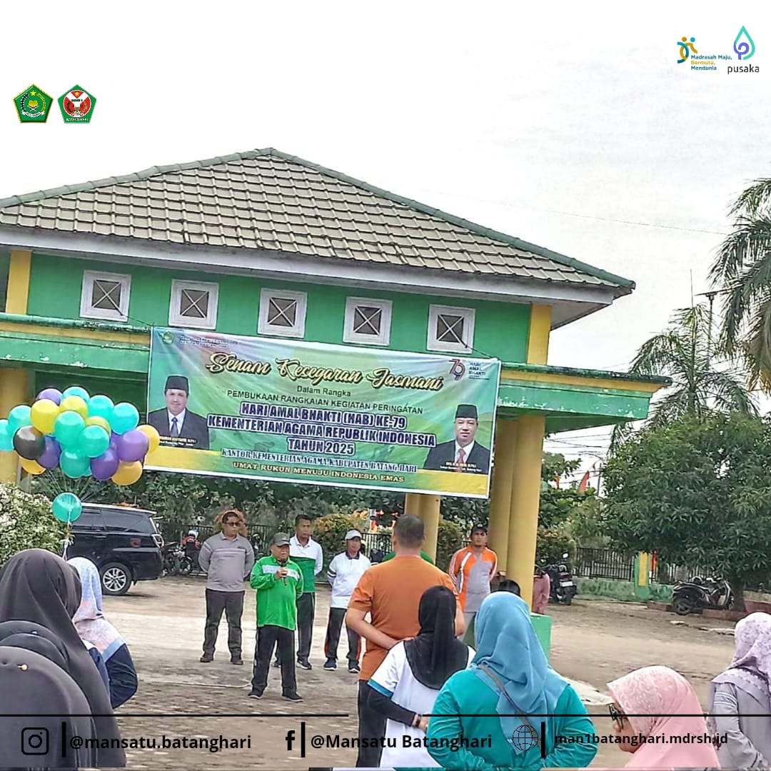 Apel Pembukaan Rangkaian Perlombaan HAB Kementerian Agama ke-79 di Kabupaten Batang Hari Berlangsung Meriah