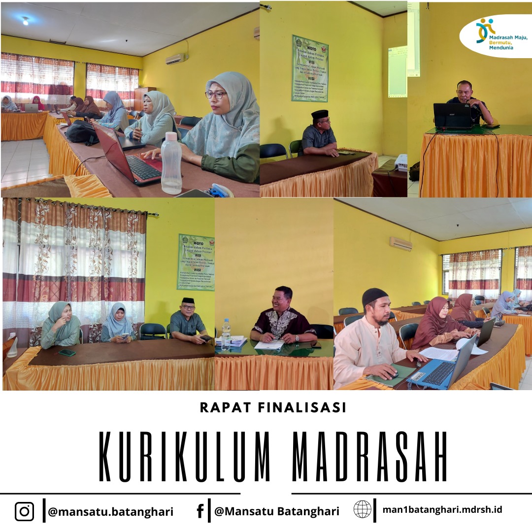 Finalisasi Kurikulum Madrasah di MAN 1 Batanghari Sukses Digelar Finalisasi Kurikulum Madrasah di MAN 1 Batanghari Sukses Digelar