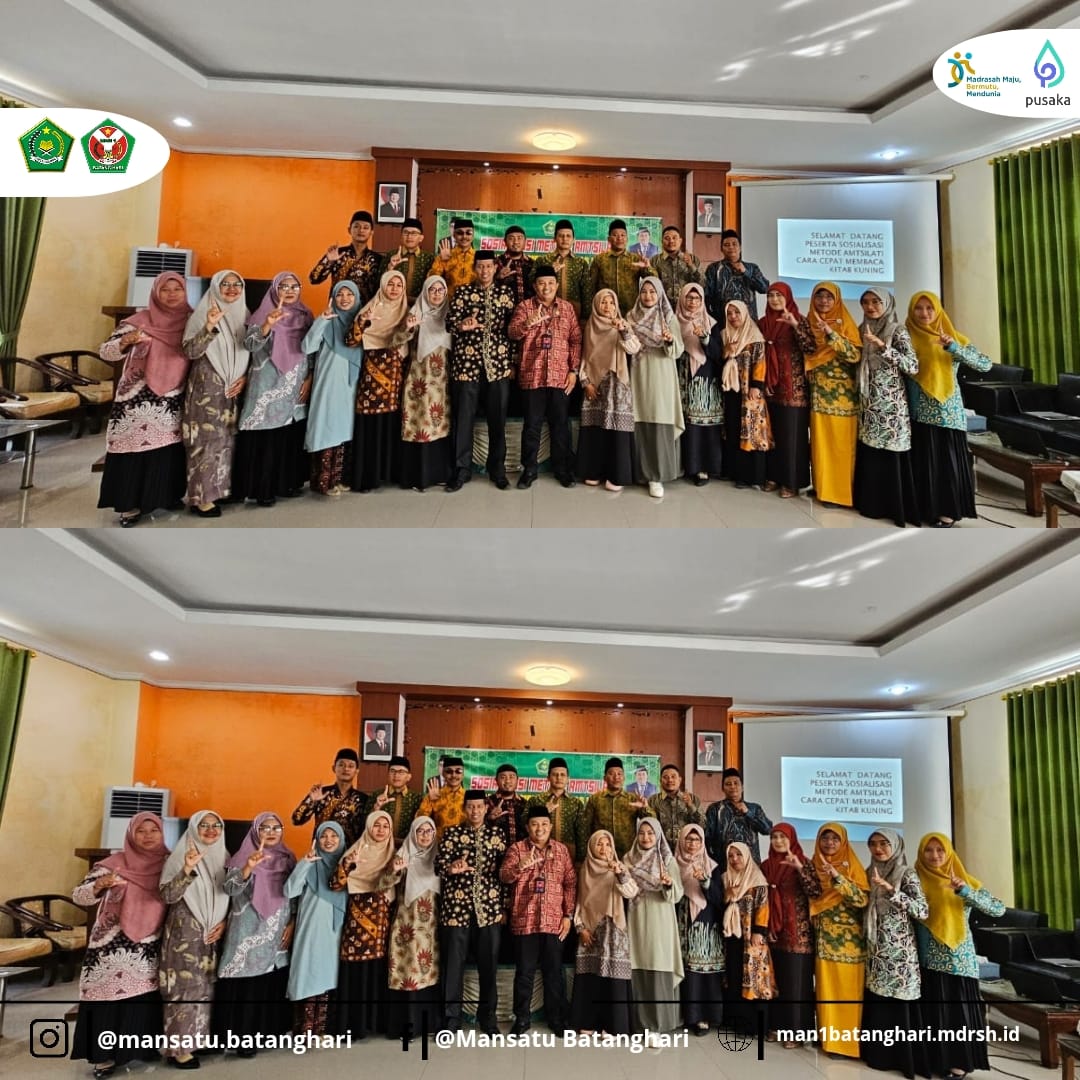 MAN 1 Batanghari Ikuti Sosialisasi Metode Amtsilati,Cara Cepat Membaca Kitab Kuning