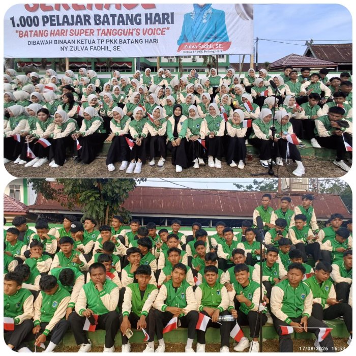 84 Siswa MAN 1 Batang Hari Sukseskan Serenade Seribu Pelajar 84 Siswa MAN 1 Batang Hari Sukseskan Serenade Seribu Pelajar