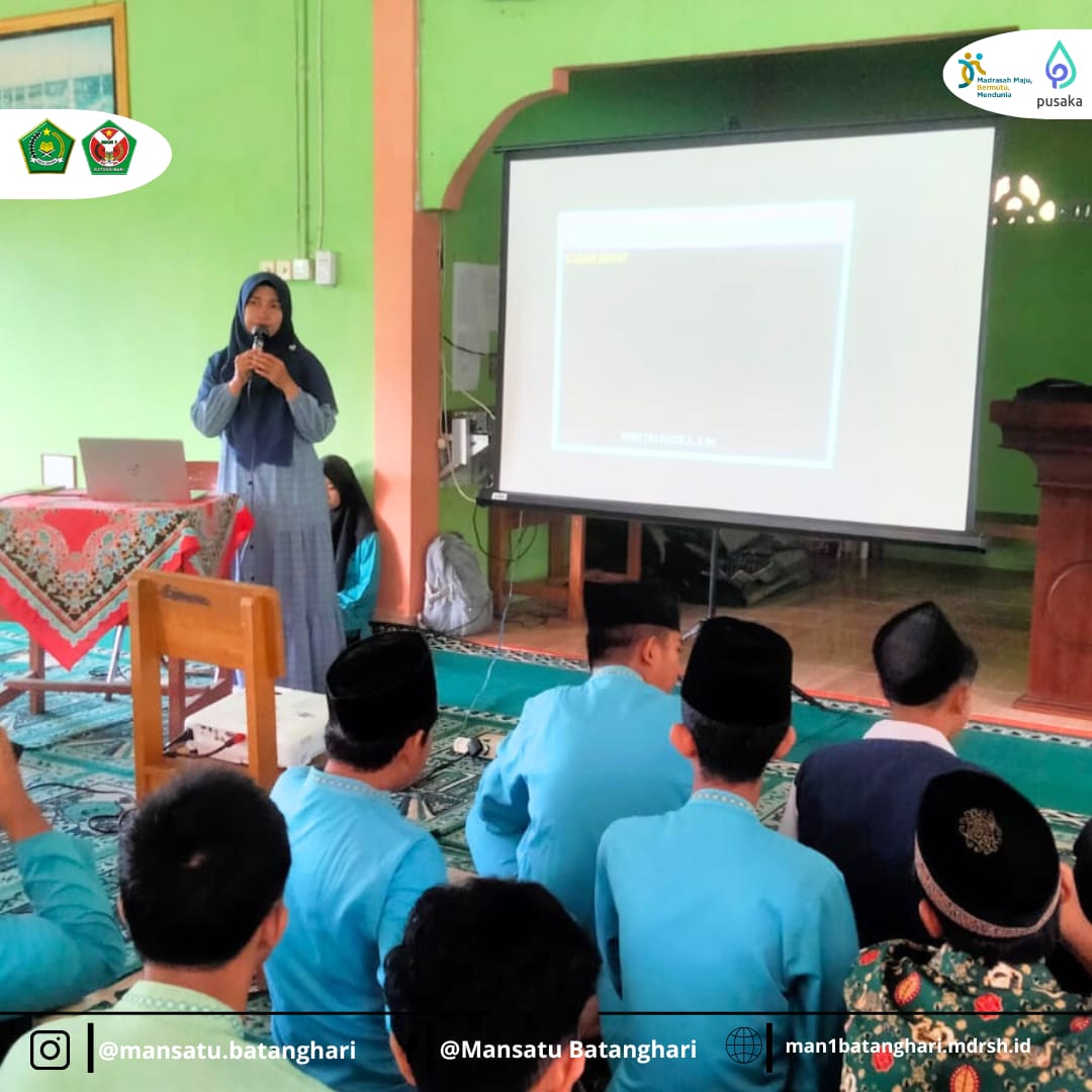 Kajian Islam MAN 1 Batanghari Bahas Bahaya Pergaulan Bebas dan Dosa Berbuat Zina*