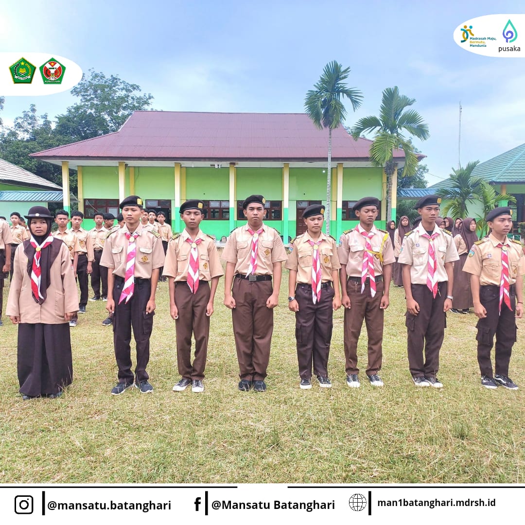 Ketua Pembina Gudep, Lantik 6 Orang Pramuka Bantara Gudep 04.029 Ambalan Teuku Umar Pangkalan MAN 1 Batang Hari