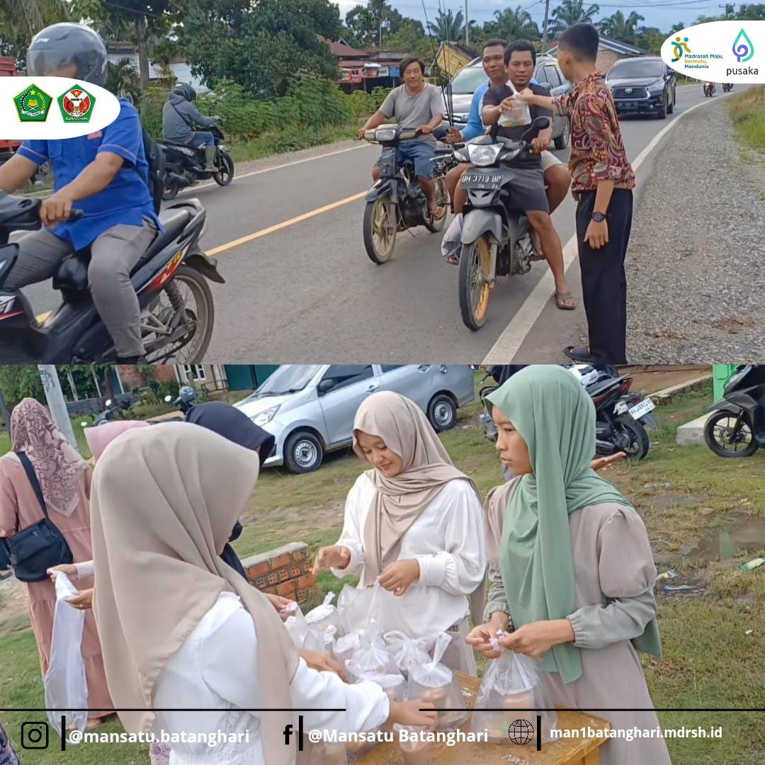 MAN 1 Batanghari Gelar Kegiatan Sosial Berbagi Takjil di Bulan Ramadhan 1446 H