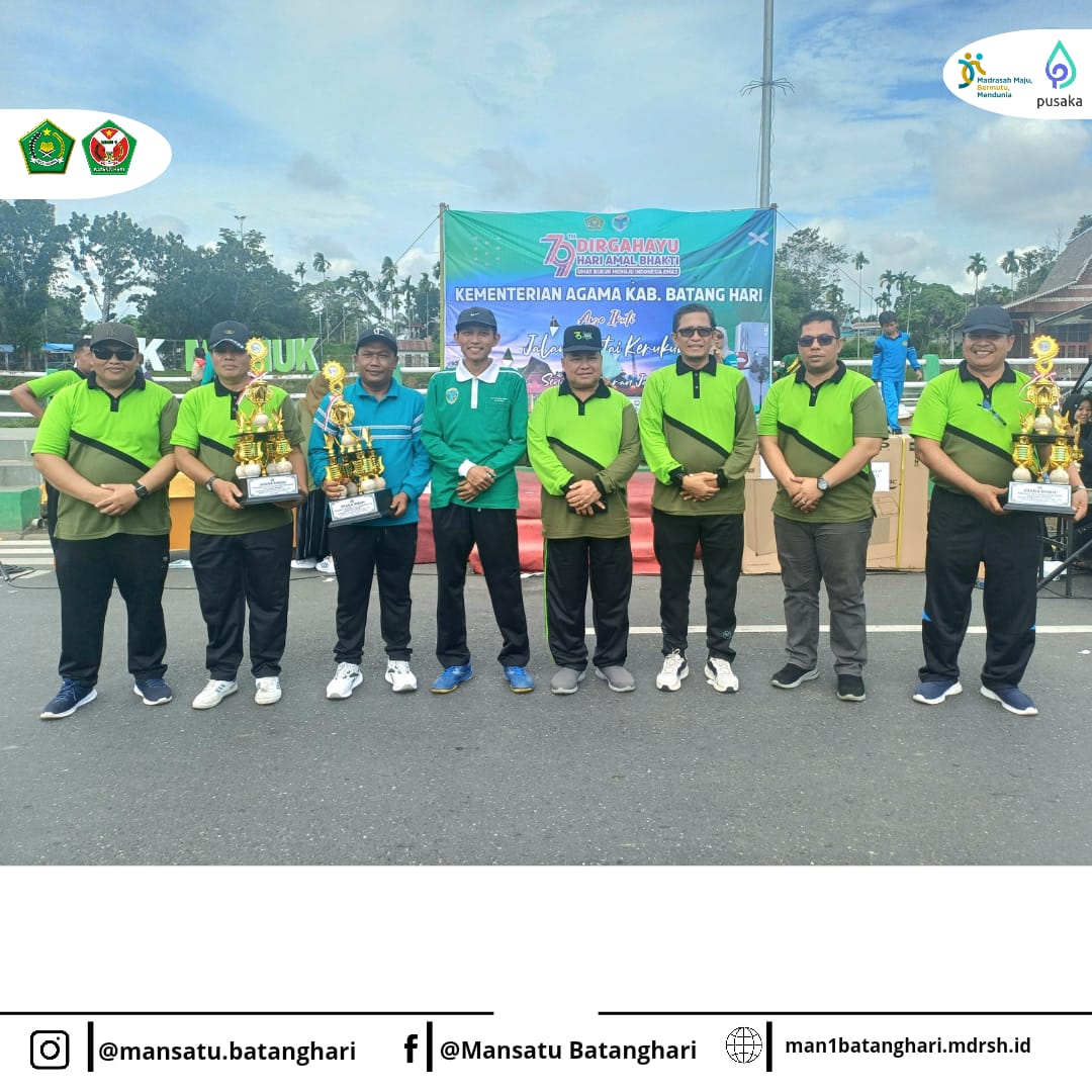 MAN 1 Batanghari Raih Juara Umum, Bukti Prestasi dan Dedikasi