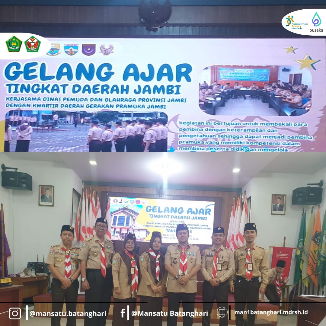 Pembina Pramuka MAN 1 Batanghari Ikuti Gelang Ajar Tingkat Daerah Jambi