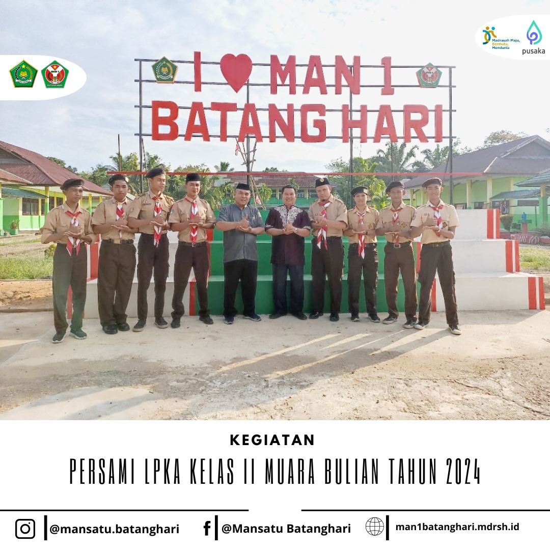 Gudep 04.029 Pangkalan MAN 1 Batang Hari Ikuti PERSAMI di LPKA Kelas II Muara Bulian