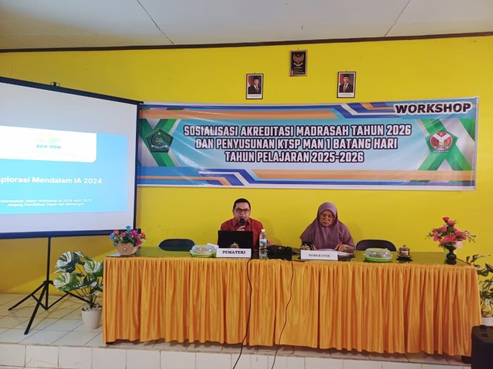 MAN 1 Batang Hari Siapkan Akreditasi 2026 Lewat Workshop