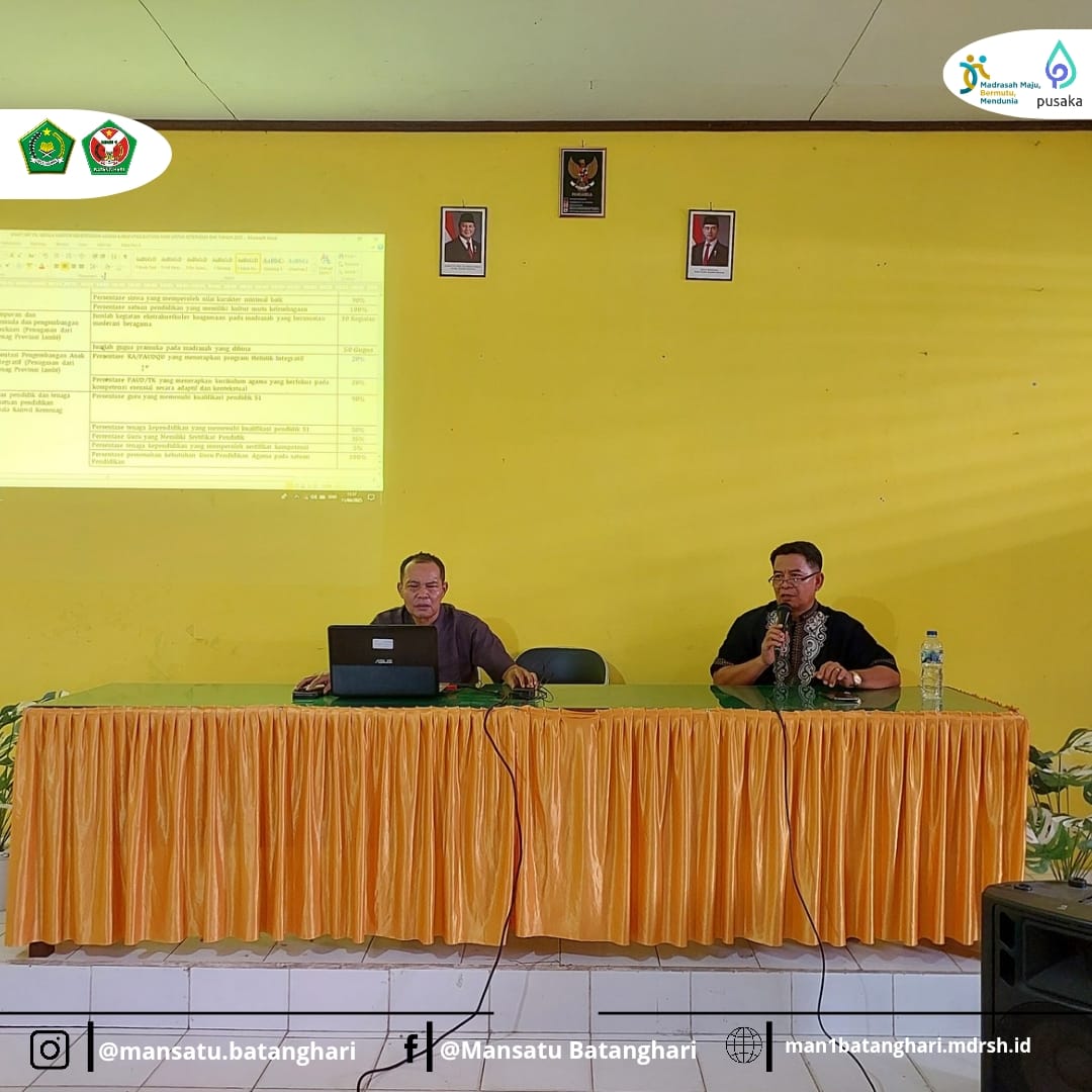 Panduan Interaktif dari Pengawas Madrasah Tingkatkan Efektivitas Pengisian E-Kinerja di MAN 1 Batang Hari