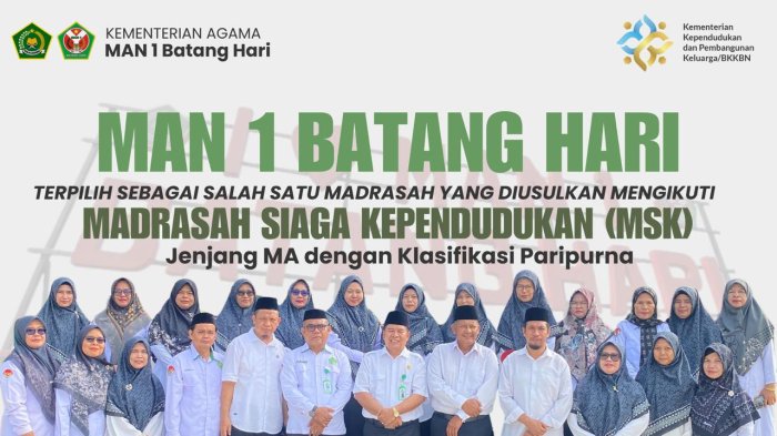 MAN 1 Batang Hari Terpilih Menuju Madrasah Siaga Kependudukan Paripurna