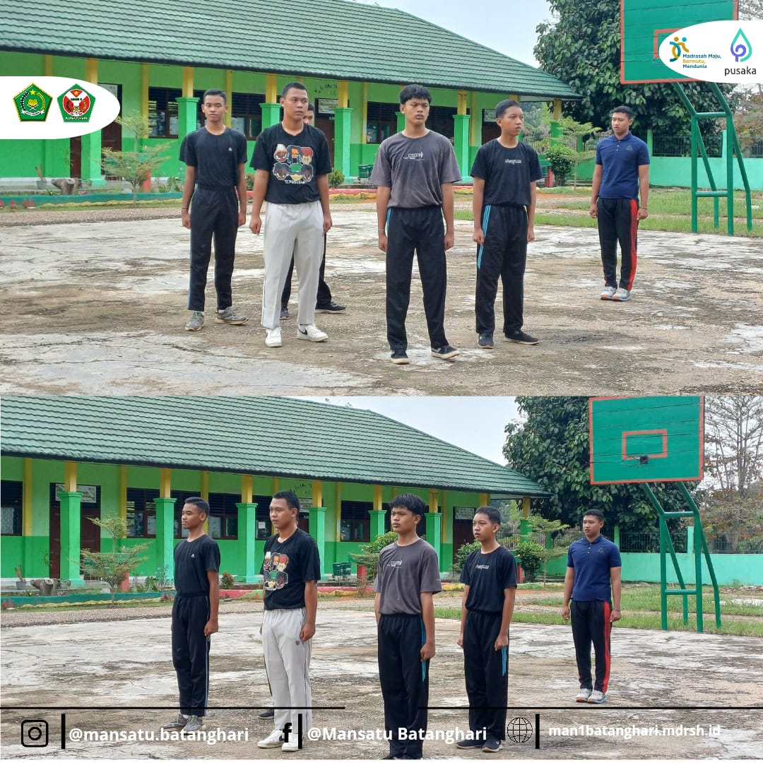 5 Siswa MAN 1 Batang Hari Lakukan Latihan Mandiri CAPASKA PASKIBRA Kabupaten Batang Hari 2025